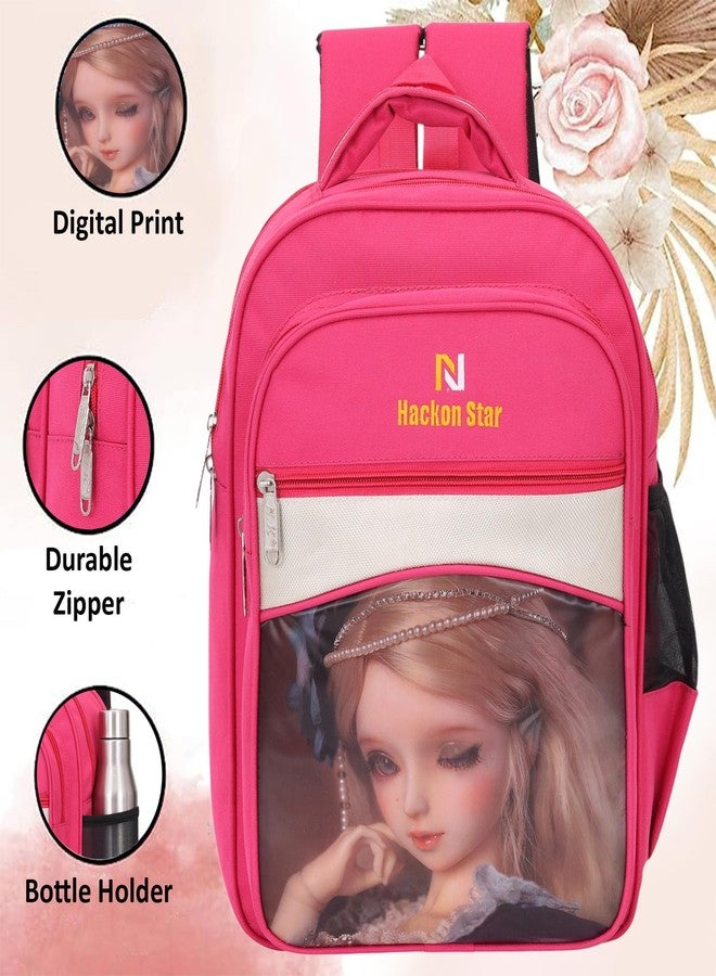 HACKON STAR School bag Waterproof bag for kids Suitable class 2nd&3rd boys & girls (Pink) - Image 5